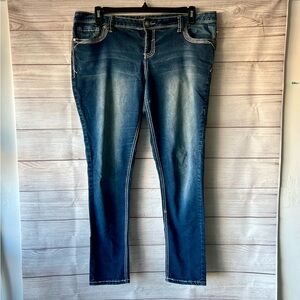 Maurices Dark Blue Skinny Jeans